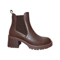 XTI tronchetto Chelsea marrone con tacco