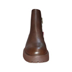 XTI tronchetto Chelsea marrone con tacco