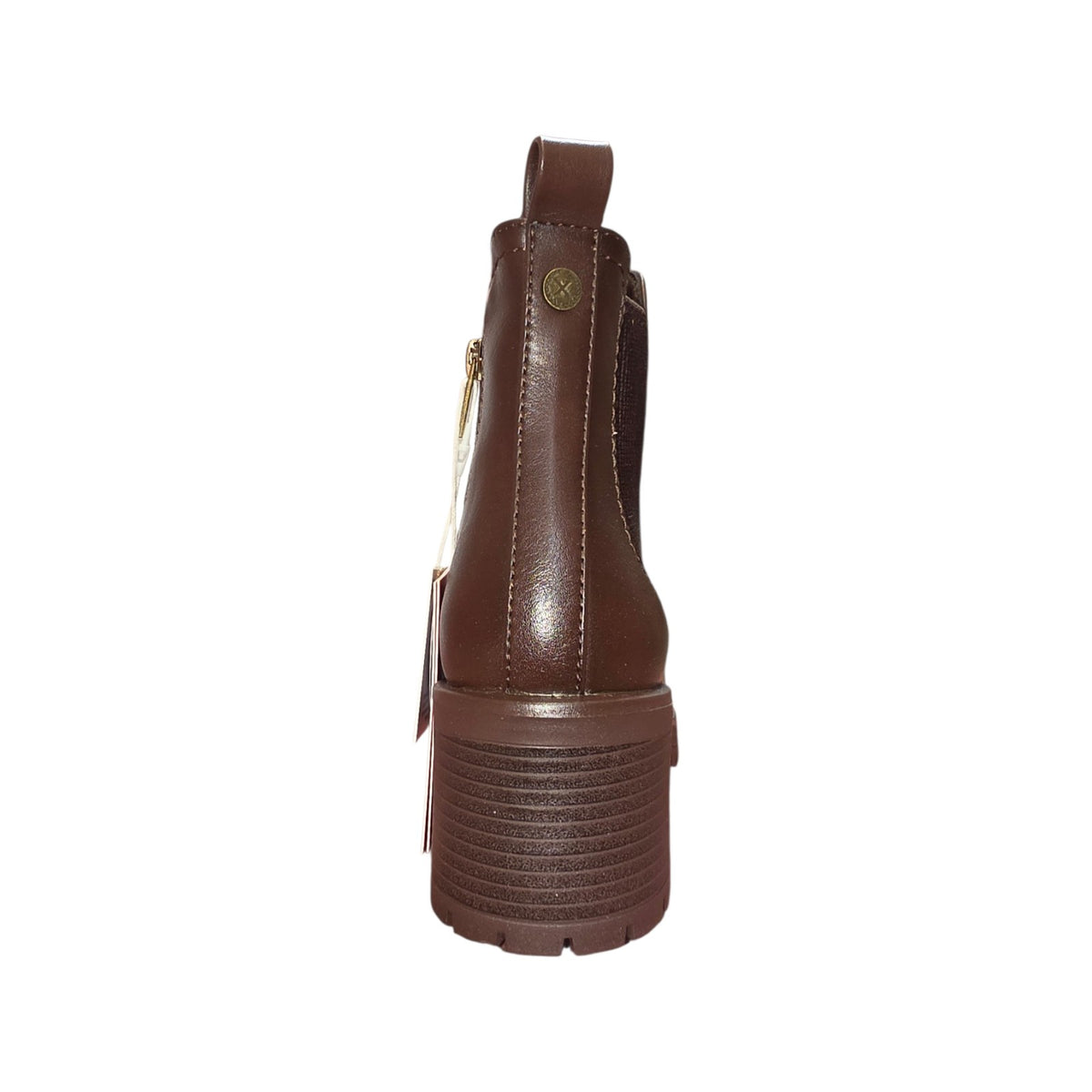 XTI tronchetto Chelsea marrone con tacco