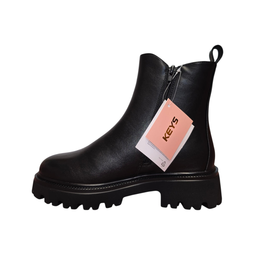 Keys stivaletto Chelsea nero con suola chunky