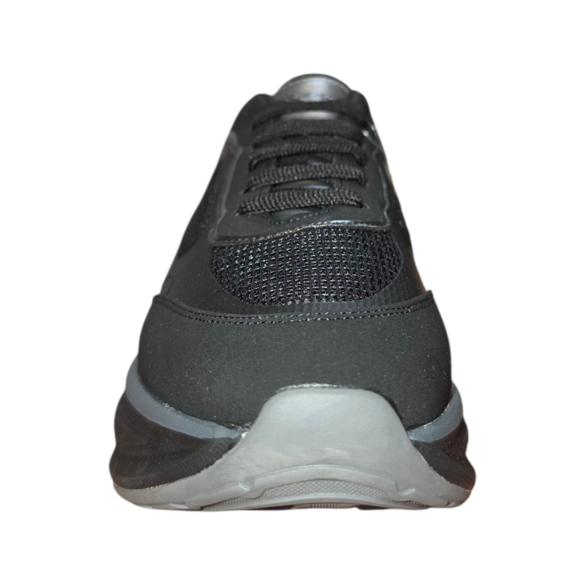 Keys sneaker nera con suola alta sagomata