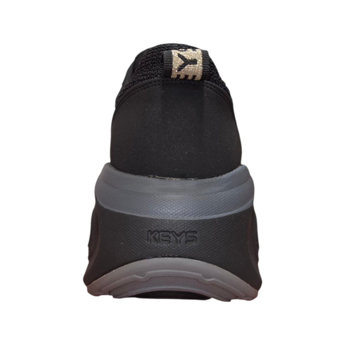 Keys sneaker nera con suola alta sagomata