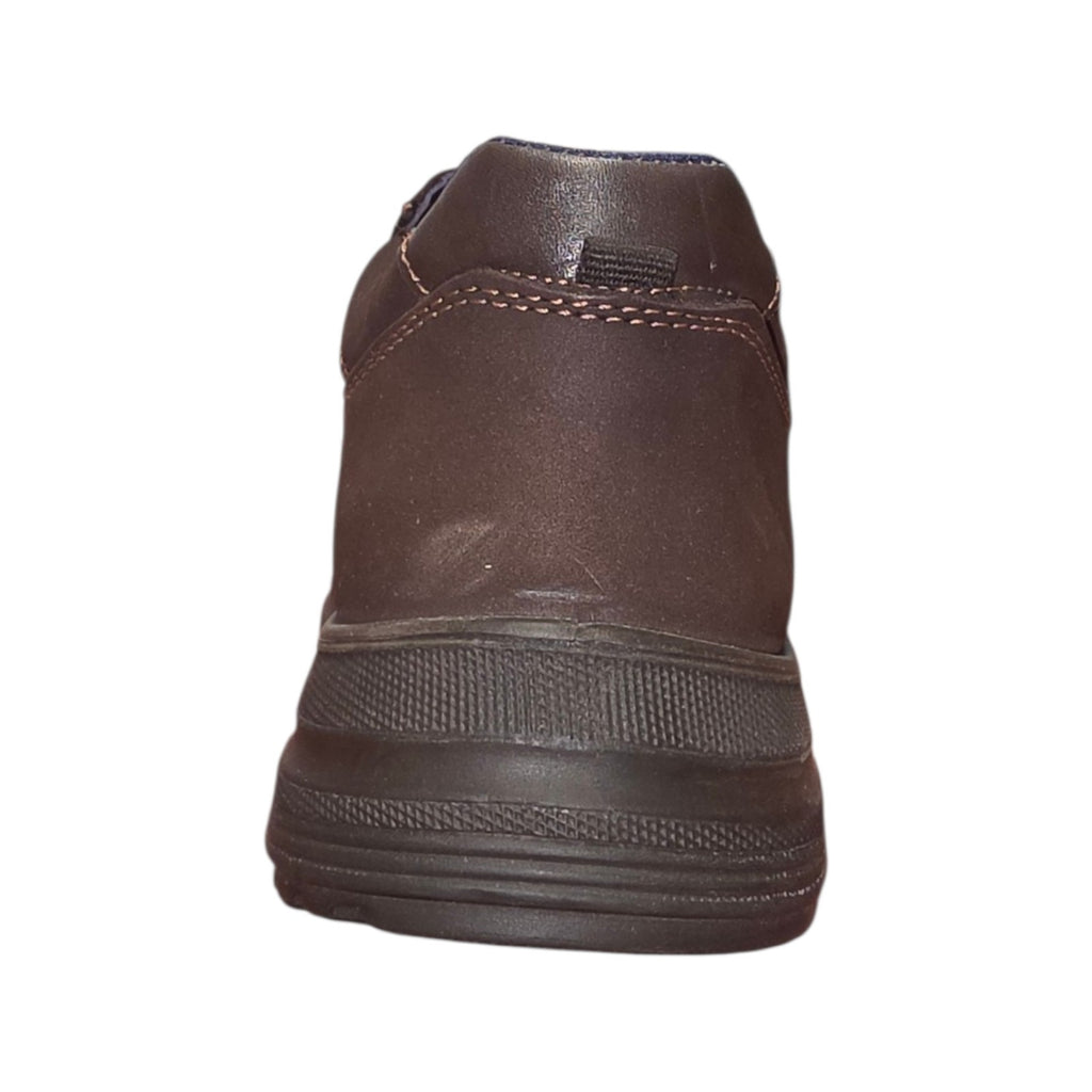 Luisetti | Scarpa uomo marrone con lacci e cuciture a contrasto