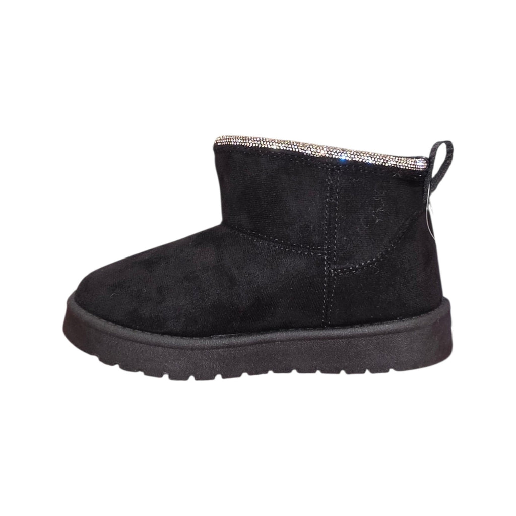 Stivaletto Balducci Bambina Nero con Strass e Cuore Dorato