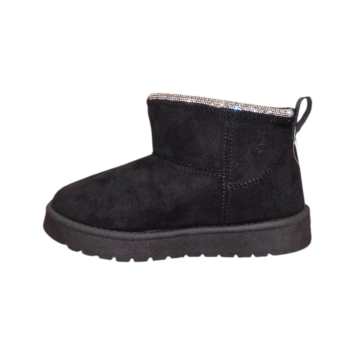 Stivaletto Balducci Bambina Nero con Strass e Cuore Dorato