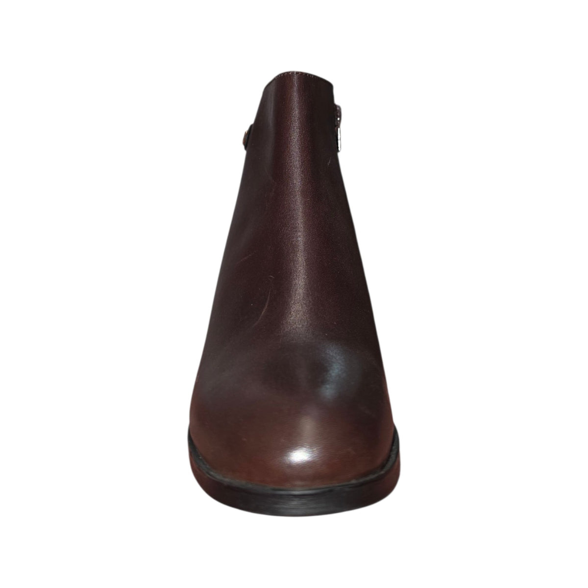 Stivaletto Geox Donna Marrone in Pelle con Tacco Largo