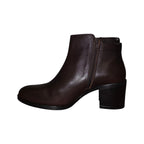Stivaletto Geox Donna Marrone in Pelle con Tacco Largo