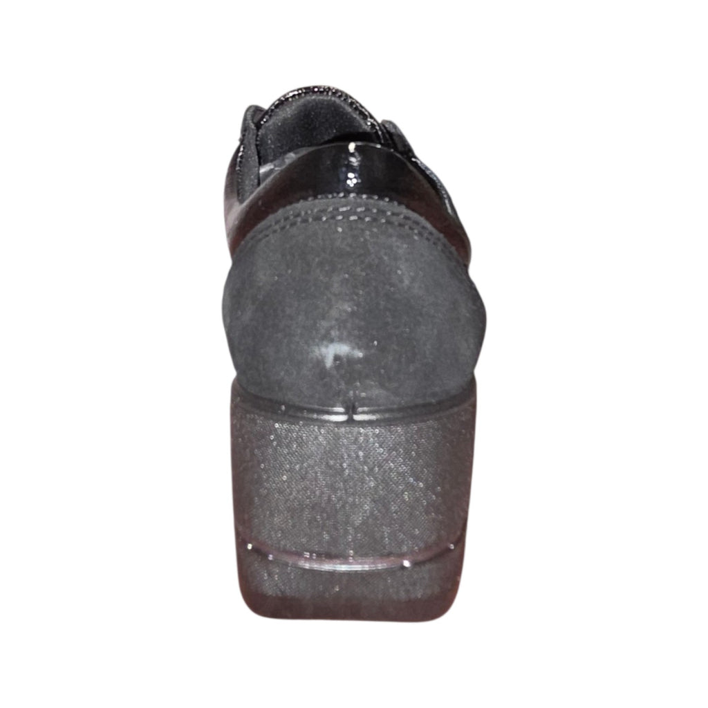 Scarpe IMAC Donna Nere con Zeppa e Strappi Velcro Comfort