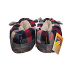 Moppine Peluche Cane Grigio con Dettagli Scozzesi