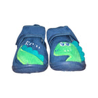 Pantofole Bambino Dinosauro Blu con Velcro