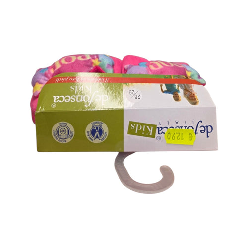 Ciabatte De Fonseca Rosa Fluffy con Dettaglio Decorativo