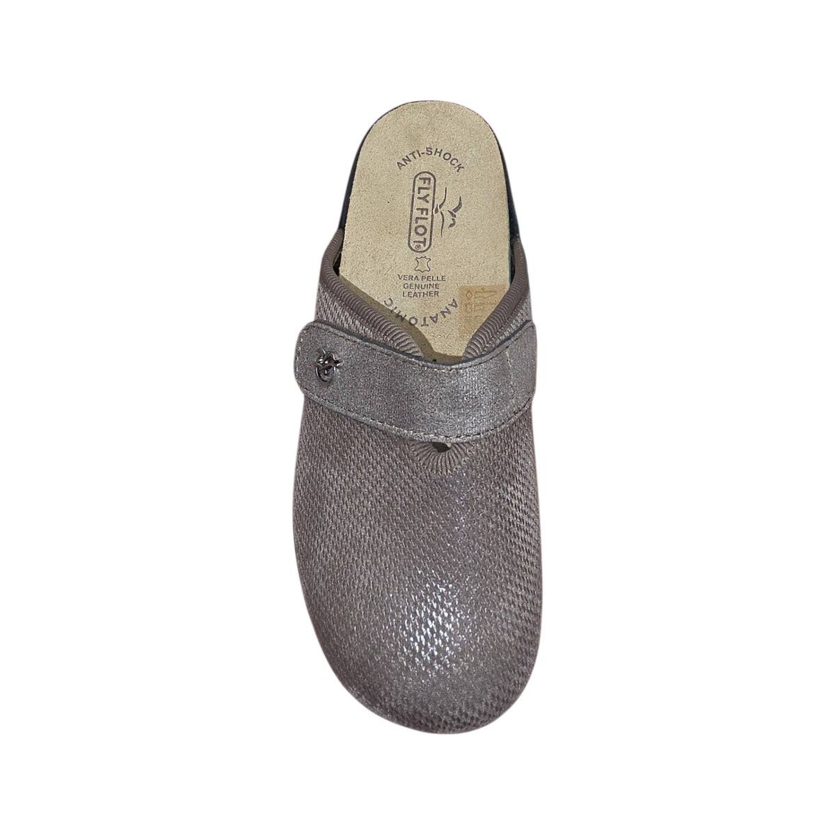 Mule Donna Comfort Fly Flot Antishock Beige con Strappo
