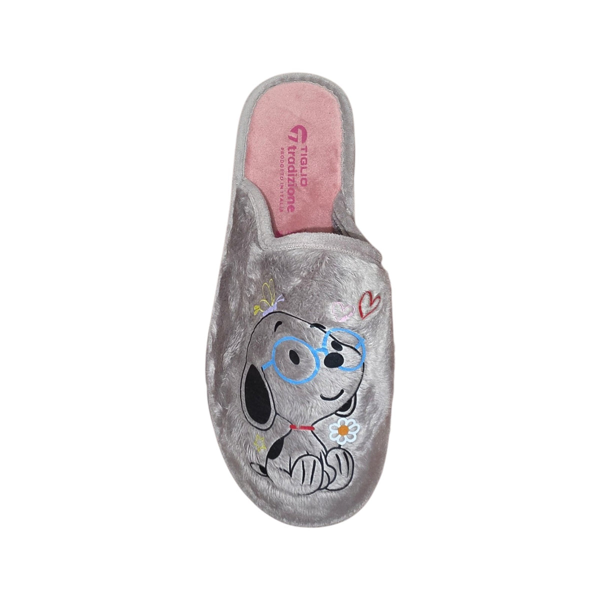 Pantofole Morbide Tiglio con Ricamo Cartone Animato