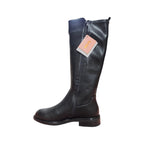 Stivale Alto Donna Keys Nero Elegante con Tacco Basso e Gambale Liscio