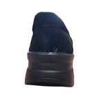 Scarpa Donna Tiglio Nera Comfort con Strappo, Lacci e Suola Alta
