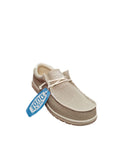 Scarpe Casual Hey Dude Wally Uomo Beige in Tela Leggera