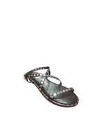 Sandali Xti Bassi Neri con Borchie Argento