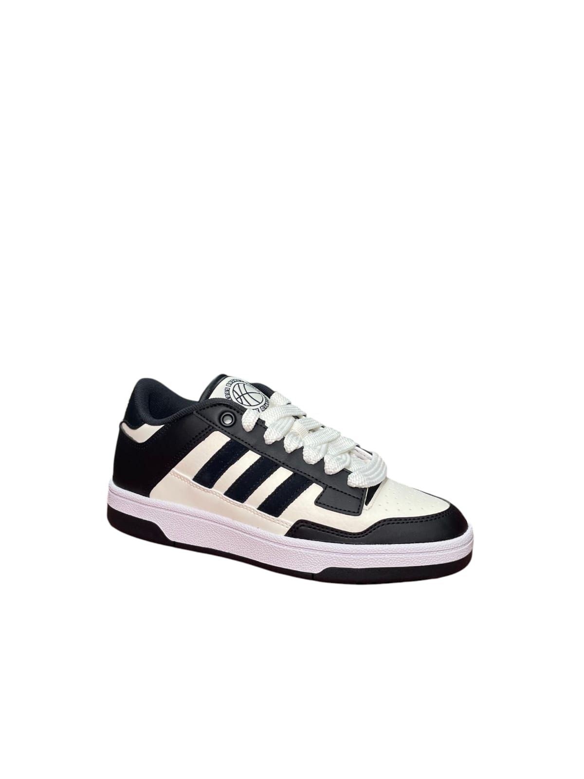 Sneaker Adidas Bicolore Nero Bianco Stile Retrò Casual