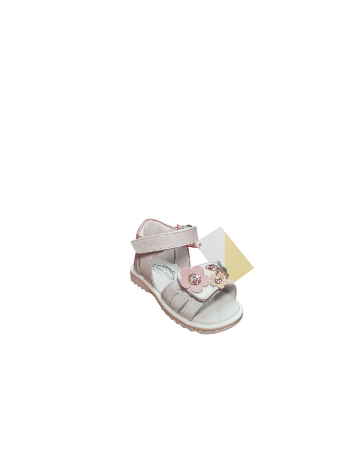 Sandali Balducci Bambina Rosa con Fiori Decorativi