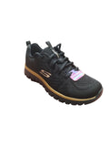 Skechers Scarpe Donna Nere con Suola Oro Memory Foam