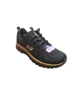 Skechers Scarpe Donna Nere con Suola Oro Memory Foam