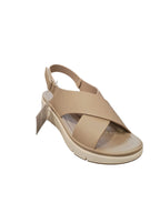 Sandali KEYS Donna Beige Comfort con Fasce Incrociate
