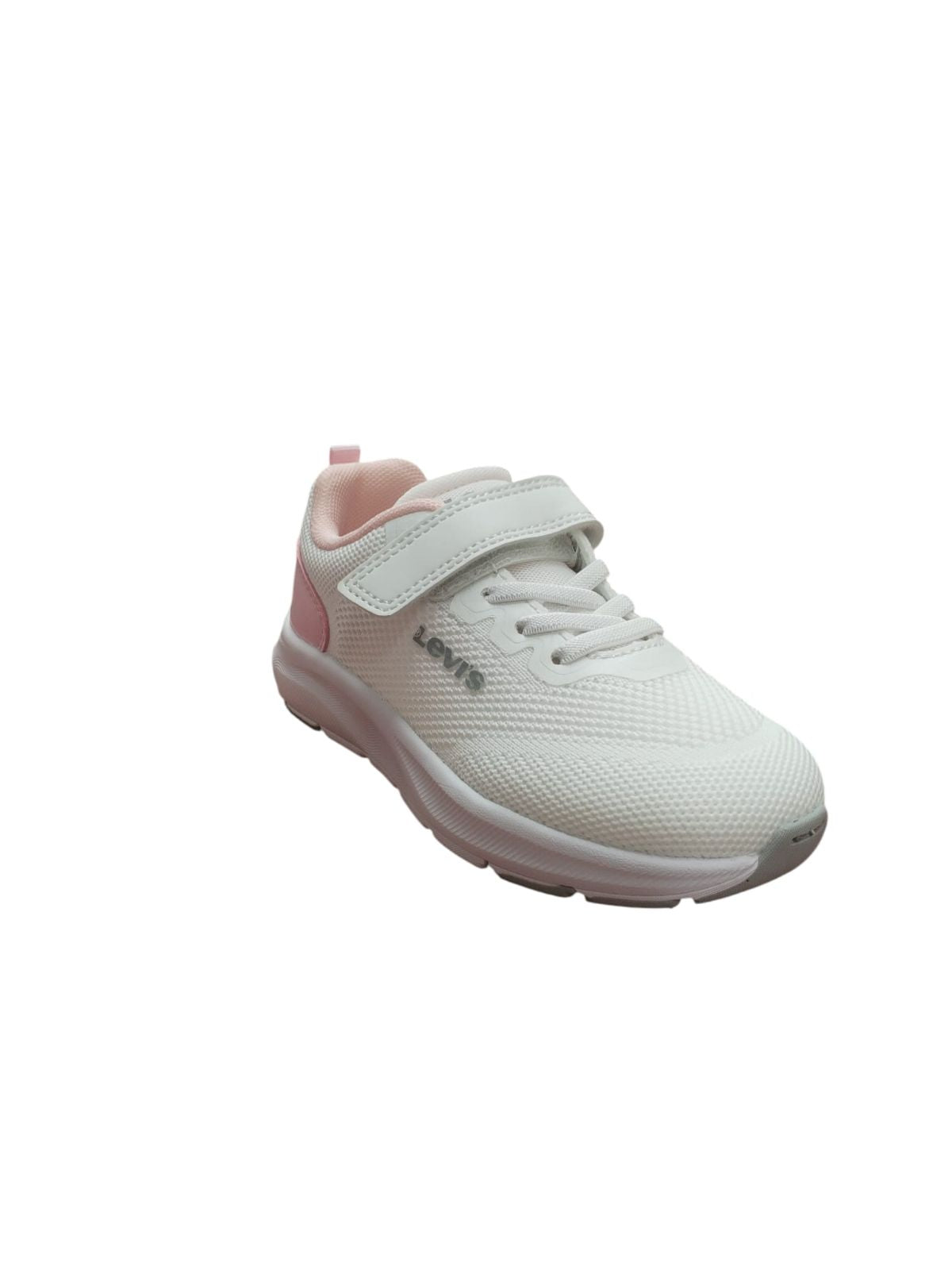 Scarpe da Ginnastica Bambina Levi's Bianche Rosa con Strappo