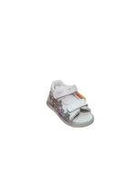 Sandali Bambina Balducci Bianchi con Fiori Glitterati