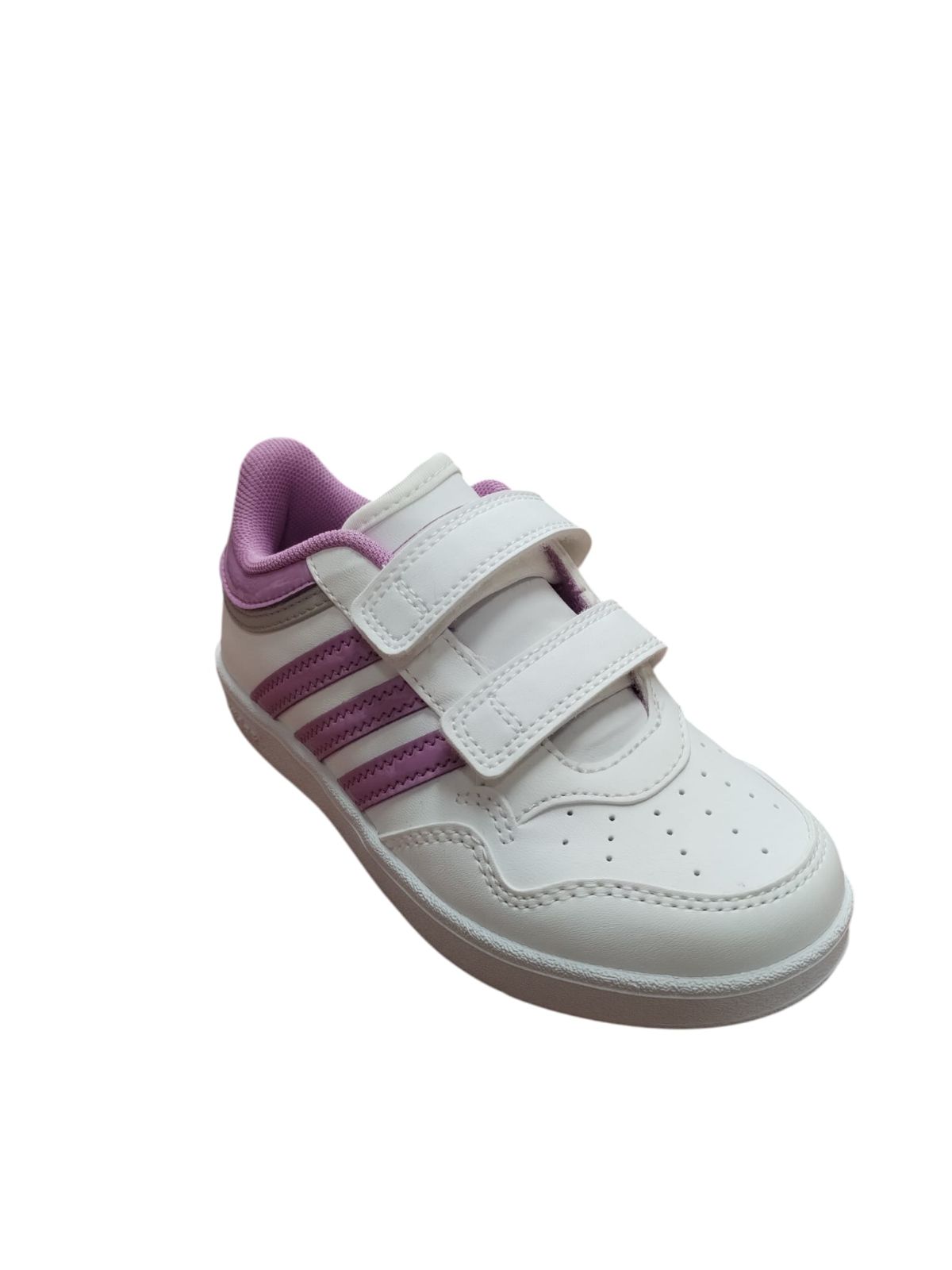 Scarpe Adidas Bambina Velcro Bianche Viola Sportive Casual