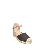 Sandali Xti Espadrillas Donna con Zeppa Nera e Cinturino