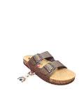 Sandali Casual Unisex con Doppia Fibbia e Suola in Sughero