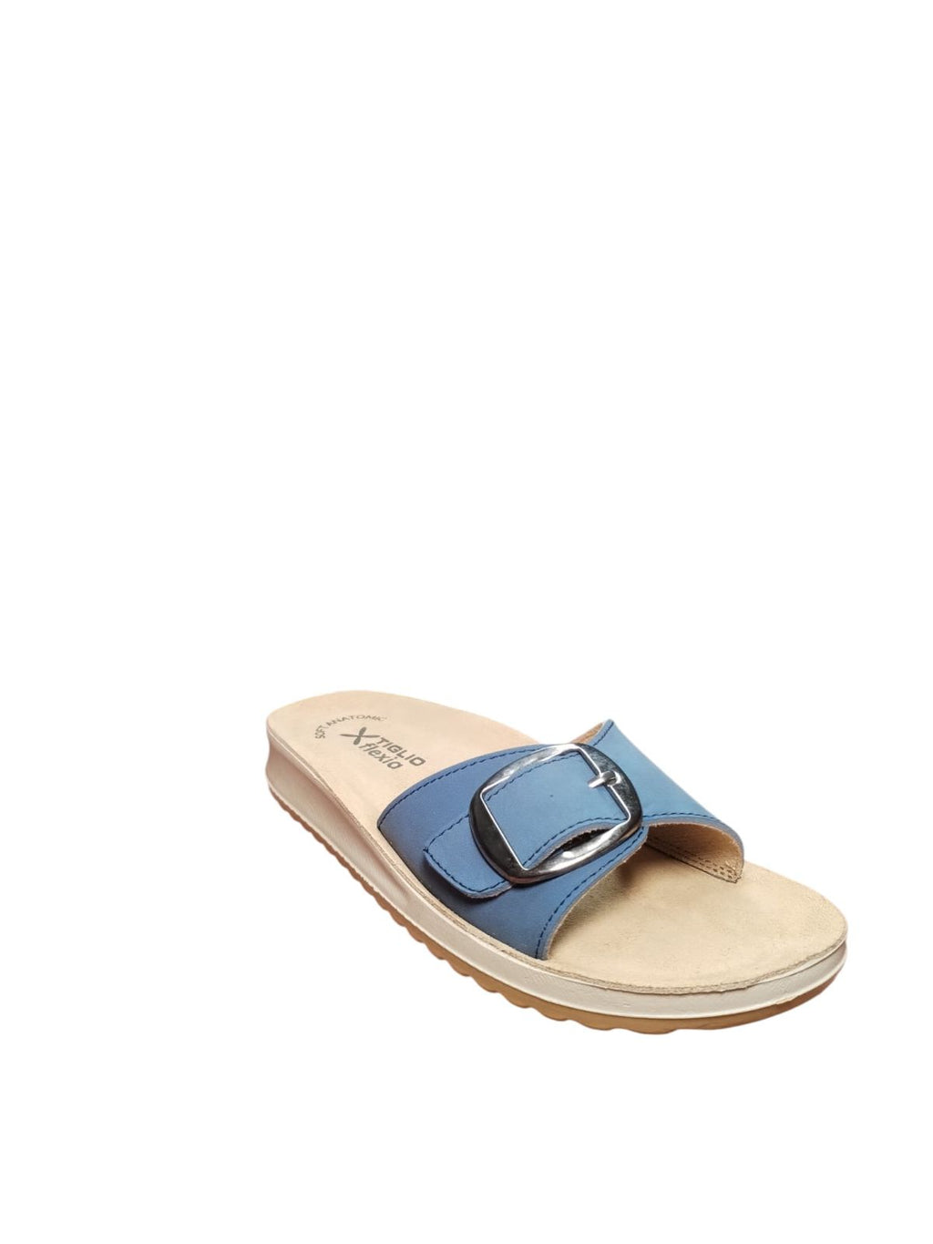 Sandalo Tiglio Donna Blu con Fibbia Regolabile