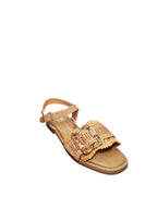 Sandali Xti Donna Beige con Fibbia Intrecciata e Cinturino