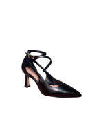 Décolleté ARRES Nere Eleganti con Cinturino alla Caviglia