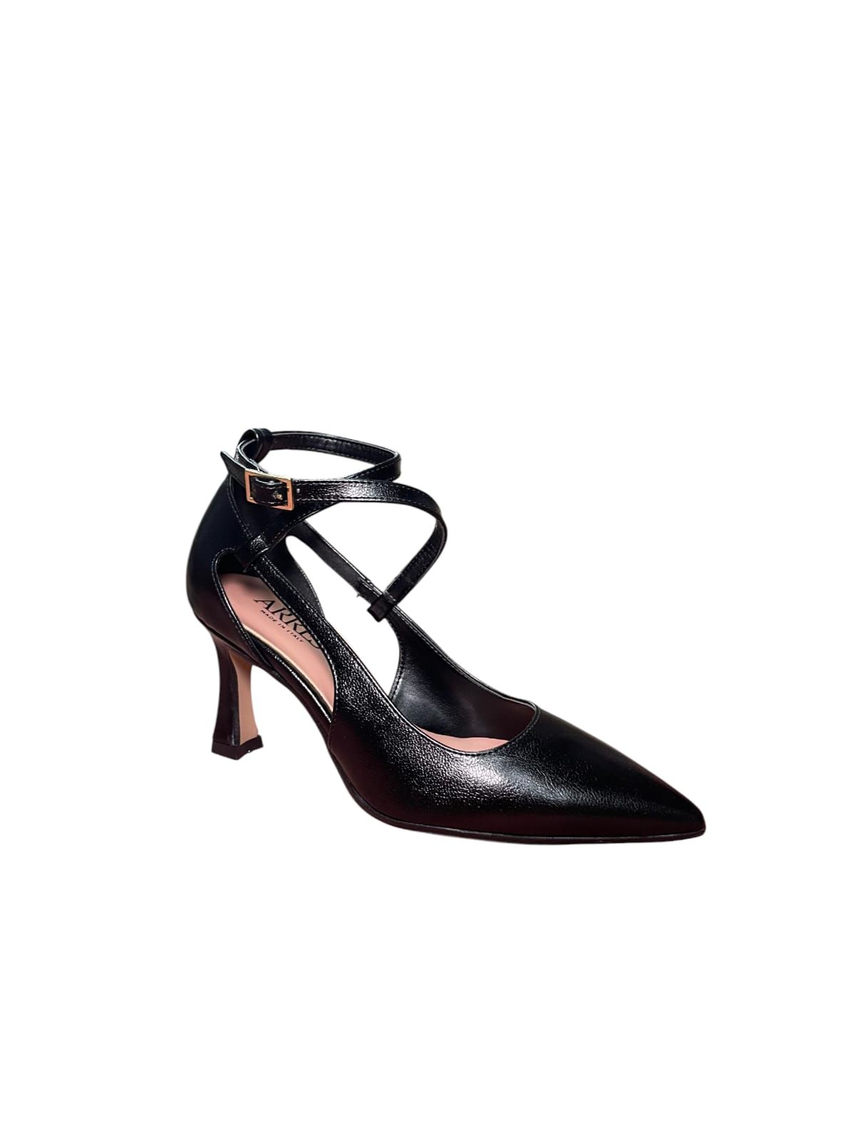 Décolleté ARRES Nere Eleganti con Cinturino alla Caviglia