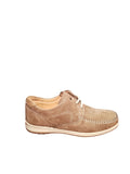 Scarpe Casual Uomo in Pelle Scamosciata Marrone Chiaro