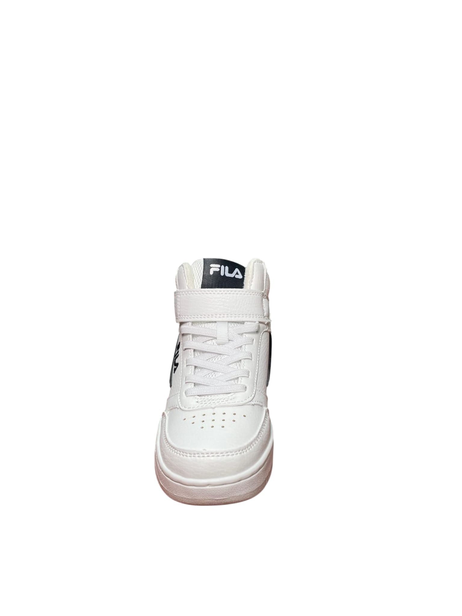 Fila Scarpe Alte Bambino/Ragazzo Bianche con Velcro