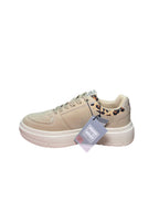 Sneakers Enrico Coveri Donna Beige con Stampa Leopardata e Platform