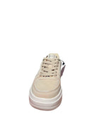 Sneakers Enrico Coveri Donna Beige con Stampa Leopardata e Platform