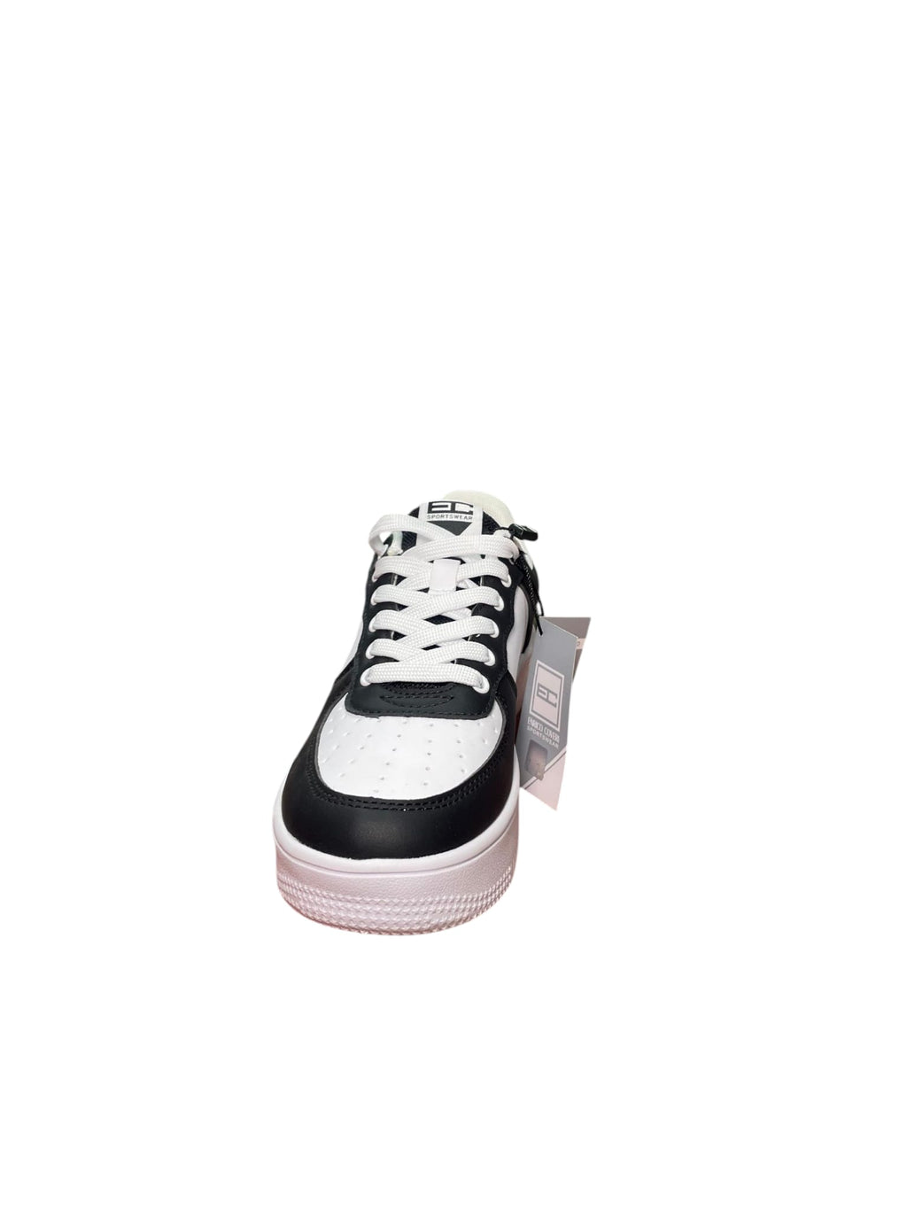 Sneakers Enrico Coveri Bicolore Bianche e Nere con Suola Alta