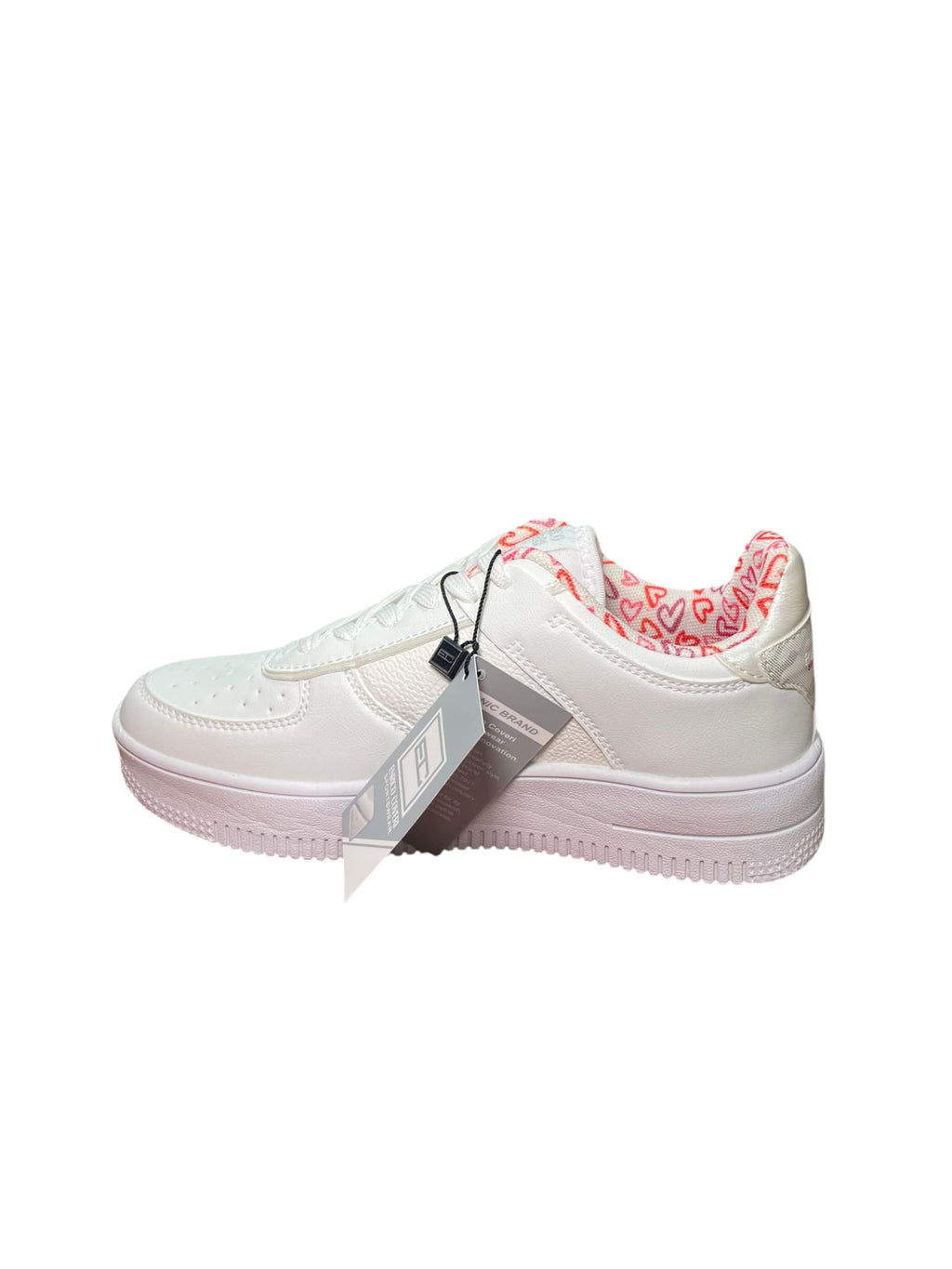 Sneakers Donna Enrico Coveri Sportswear Bianche Love Cuori