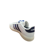 Scarpe Adidas Grand Court Base Bianche con Strisce Blu