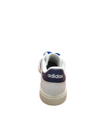 Scarpe Adidas Grand Court Base Bianche con Strisce Blu