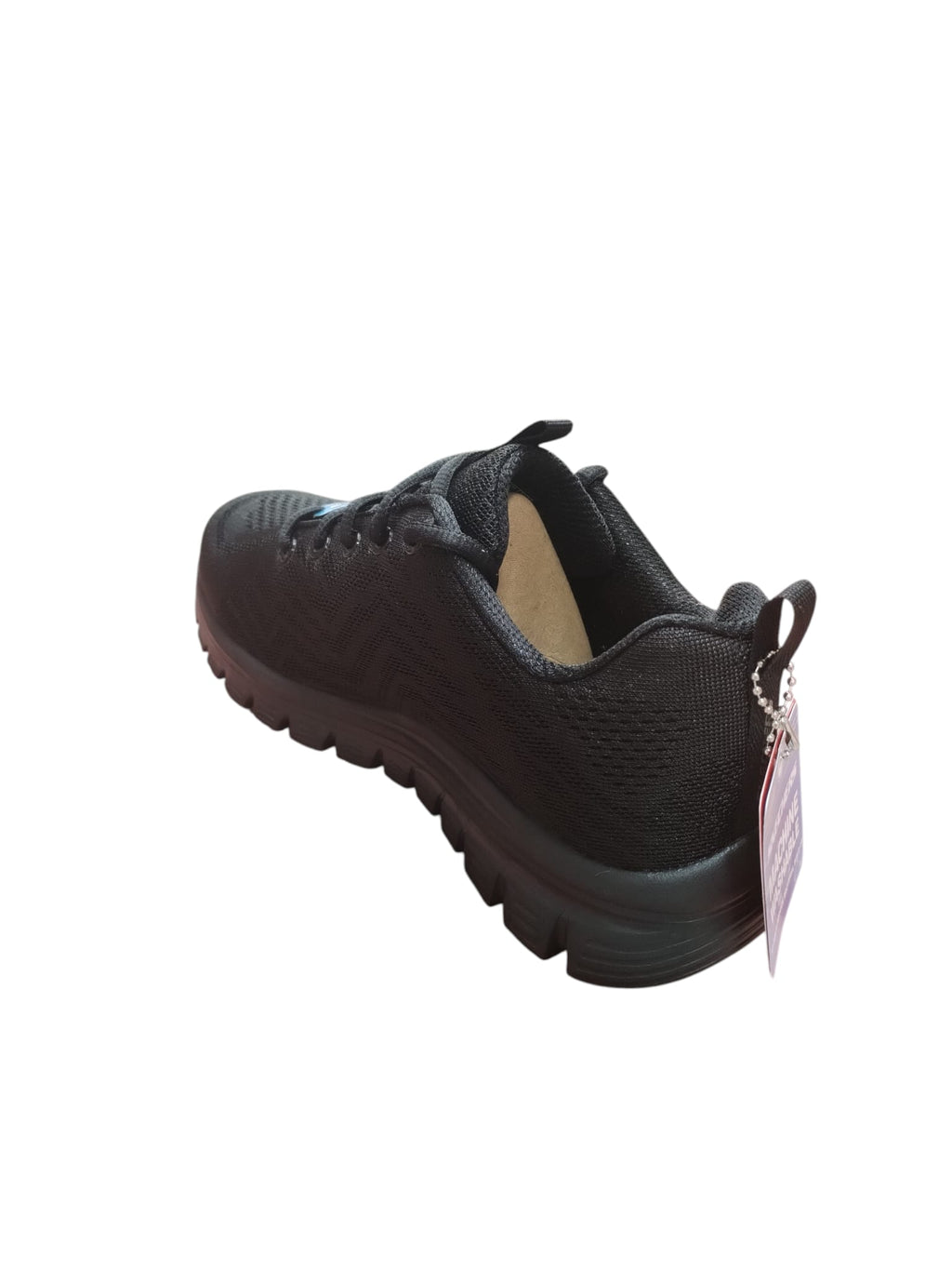 Skechers Scarpe Donna Nere con Suola Oro Memory Foam
