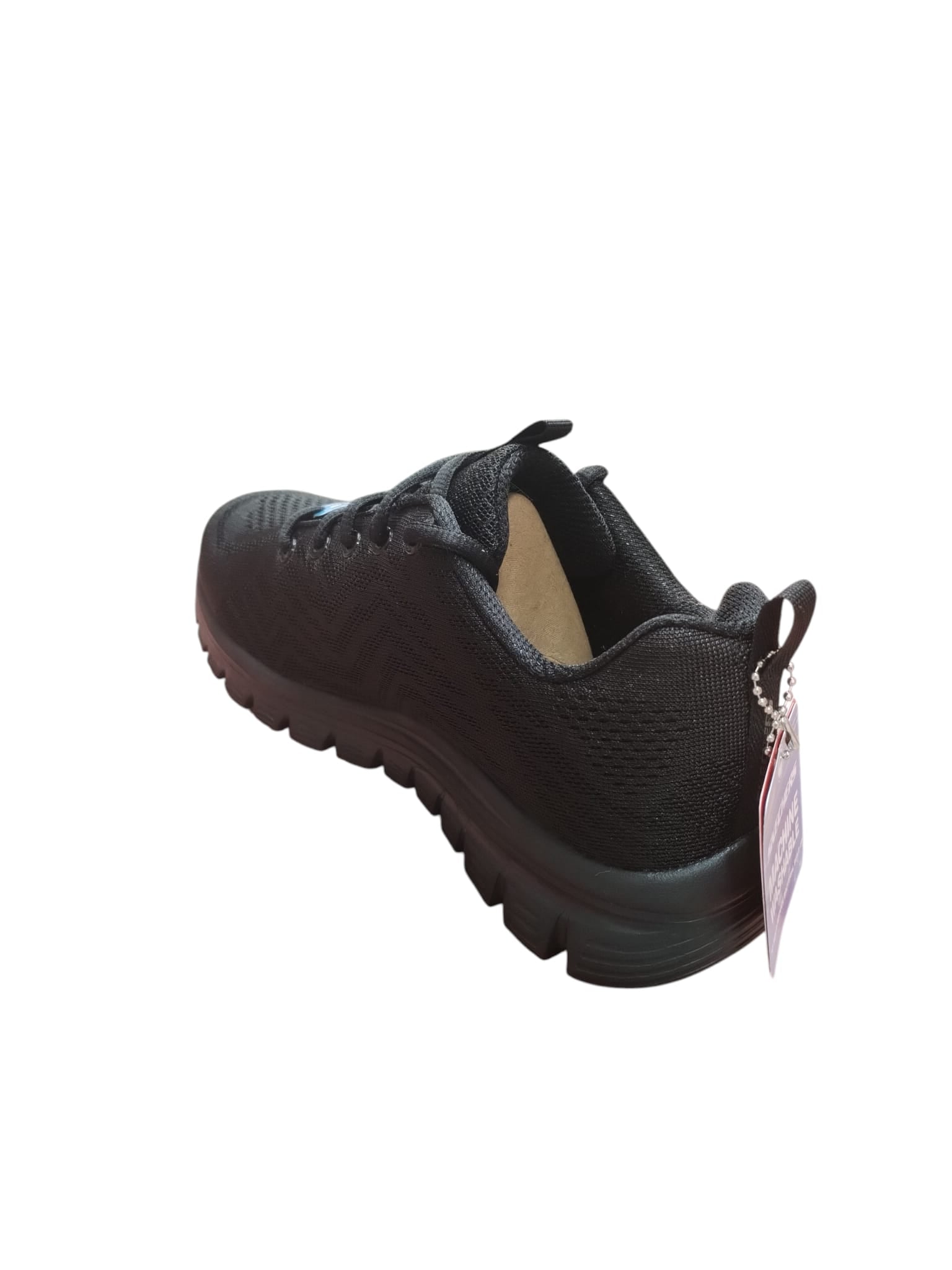 Skechers Scarpe Donna Nere con Suola Oro Memory Foam