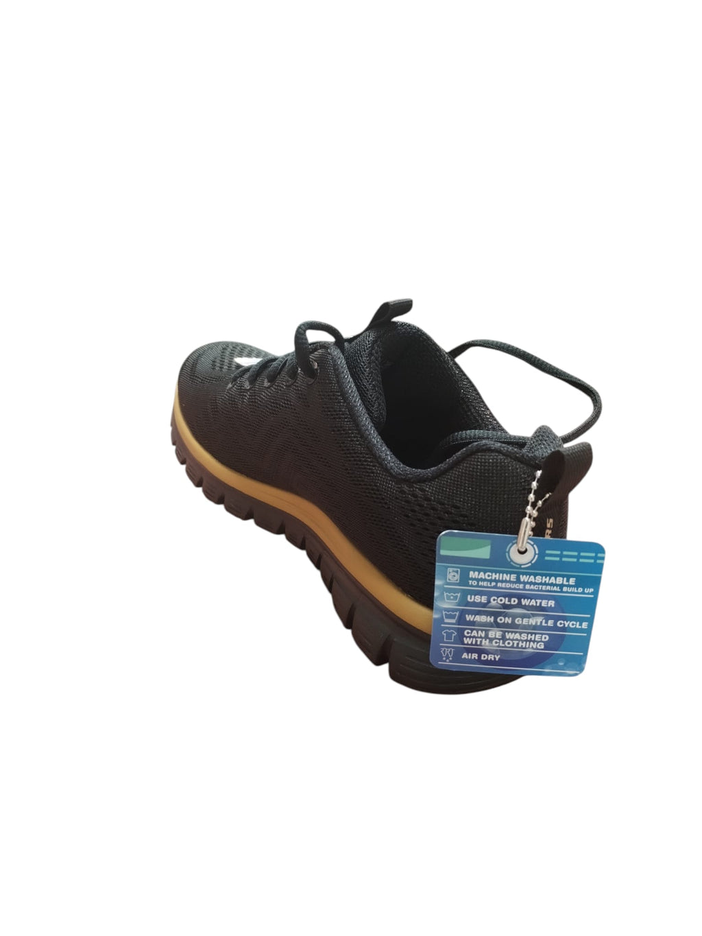 Skechers Scarpe Donna Nere con Suola Oro Memory Foam