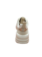 Sneakers Donna Geox Beige Traspiranti con Suola Alta