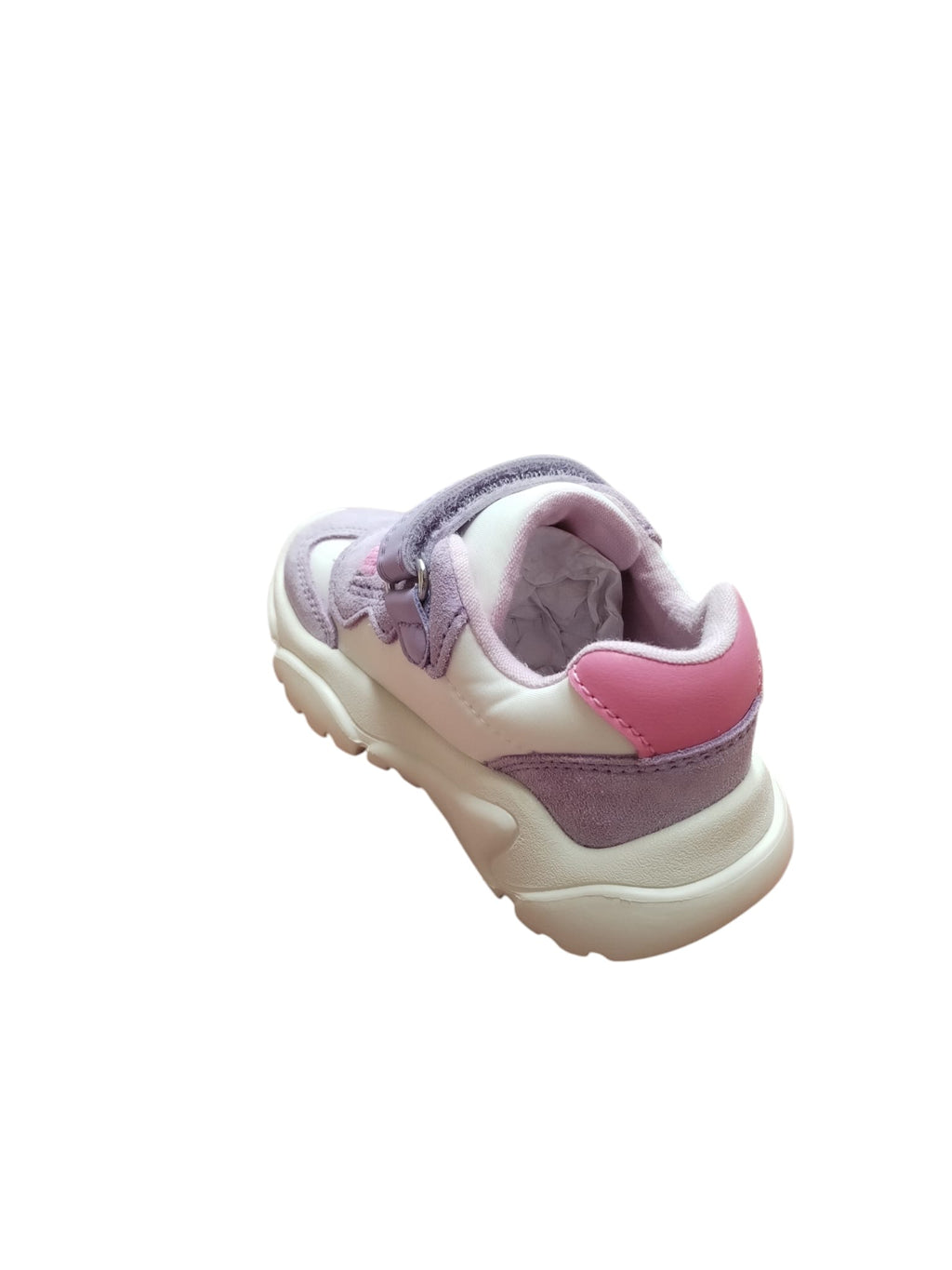 Scarpe Geox Bambina Sneakers Velcro Viola Rosa