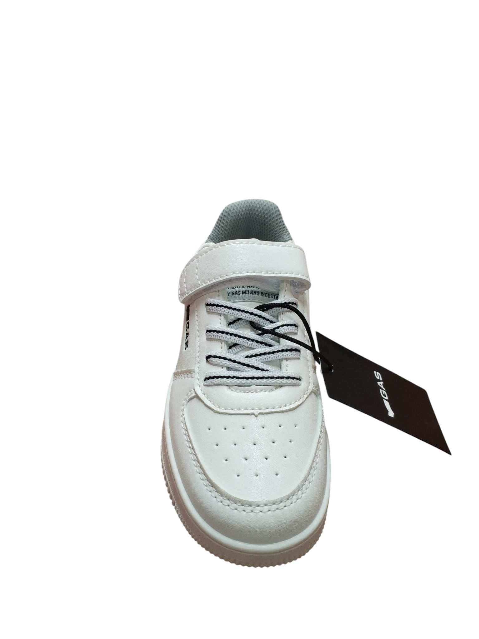 Scarpe GAS Bambino Sneakers Bianche con Strappo e Lacci