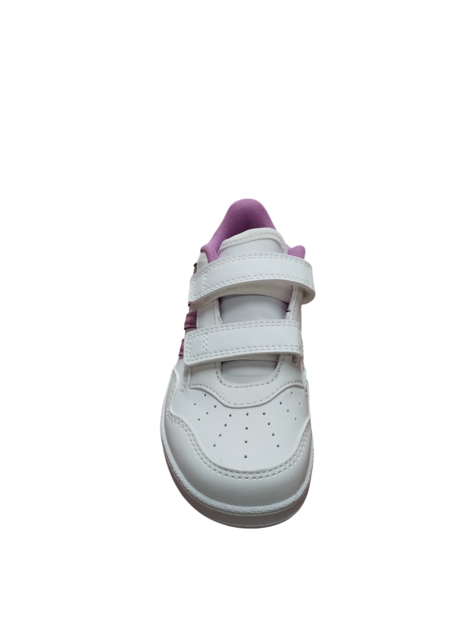 Scarpe Adidas Bambina Velcro Bianche Viola Sportive Casual